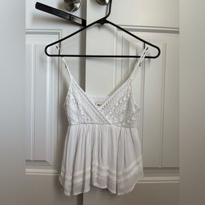 Hollister White Lace Top